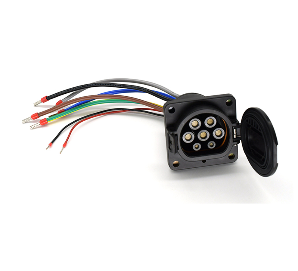 National standard charging seat with cable